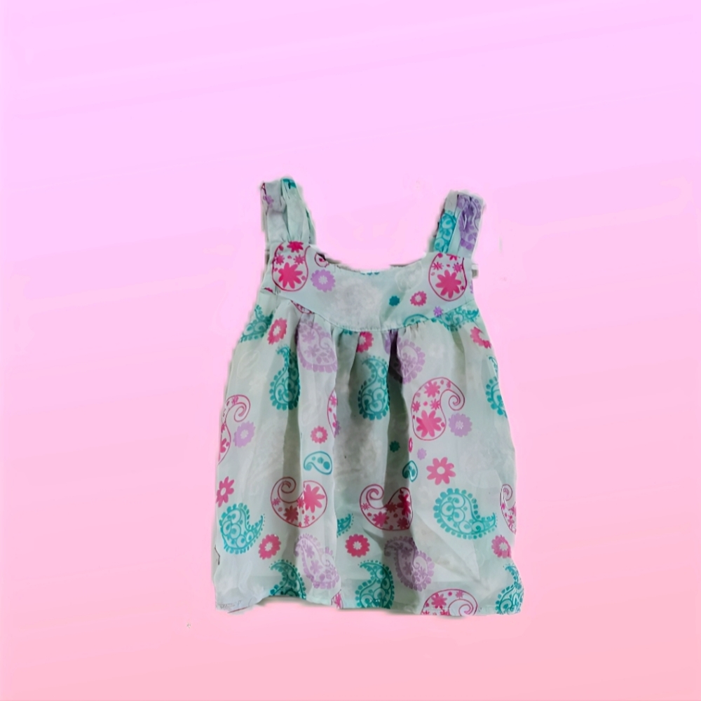 Girl's Infant 3-6 months Paisley Print Tank Top